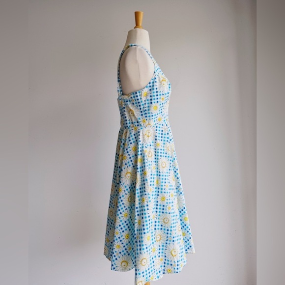 HELL BUNNY Sunshine 50's Rockabilly Pinup Swing Vintage Day Dress Medium - Picture 4 of 8